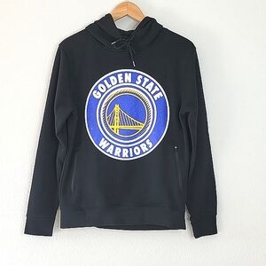 NBA Golden State Warriors Black Blue Long Sleeve Hooded Sweatshirt Womens sz S